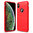 Flexi Slim Carbon Fibre Case for Apple iPhone Xs Max - Brushed Red